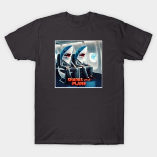 Sharks on a Plane T-Shirt